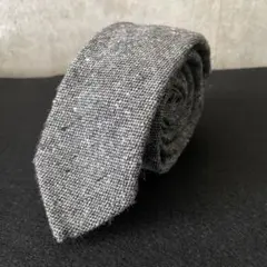 Gitman Bros. 《ギットマンヴィンテージ》ウール グレー ネクタイ