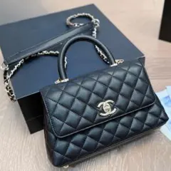 Coco Handle 24 ブラック ショルダーバッグ