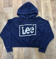 リー×イーハイフン ビッグロゴ プルパーカー 丈短め F レディース