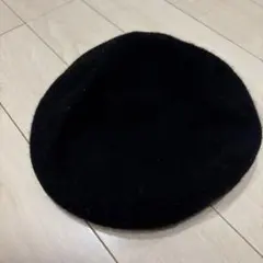 シンプル ベレー帽 ブラック