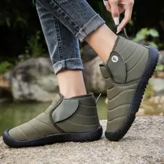 防寒靴❄️スノーシューズ　ブーツ　冬靴　ウインター　　ブラウン 24.5 25.0