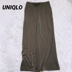 UNIQLO 【L】 クレープジャージーストレートパンツ