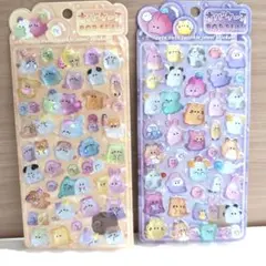 3Dシール　ボンボンドロップシール　オバケーヌ　うるちゅる　おばけシール2枚