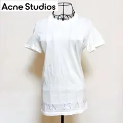 Acne Studios 半袖Tシャツ　ユナイテッドアローズ　裾ロゴ　白　Ｓのサムネイル