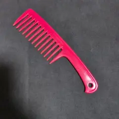 未使用品】ハンドコーム 櫛 アフロ コーム Afro comb ピンク ラメ入