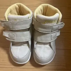 美品　アシックス　スクスク　ハイカットスニーカー　18.5
