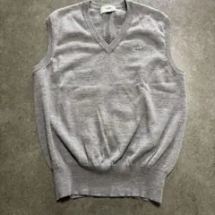 Lacoste グレー Vネック ノースリーブ Mサイズのサムネイル