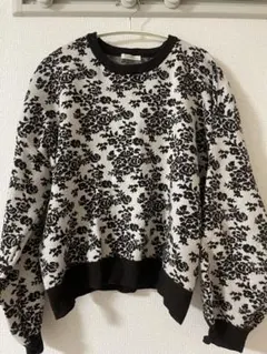 apres jour 花柄 長袖ニット