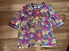 【美品】CASTLEBERRY フラワープリント 半袖Tシャツ 9R 花柄