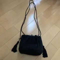 HIROKO KOSHINO ショルダー バッグ ブラック タッセルのサムネイル