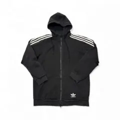 adidas フルジップ　パーカー　ビンテージ　忍者　フーディー　古着　フェード