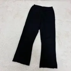 22SS✨スローブイエナ　洗える　コットンリネンワイドパンツ　綿麻ニットパンツ