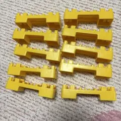 プラレール 高架用 ブロック（橋脚）10点セット 黄色 まとめ売り
