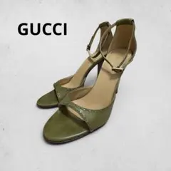 美品　GUCCI ストラップサンダル オリーブグリーン　36 1/2Cのサムネイル