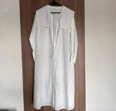 titivateホワイト ロング ワンピース シャツワンピース 長袖 美品M