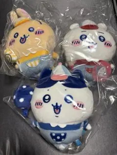 ちいかわワクワクゆうえんち ぬいぐるみS ハチワレちいかわうさぎ3個