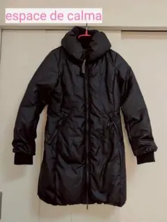 ダウン　コート　アウター　フェザー　ネイビー　ロングコート　レディース　紺