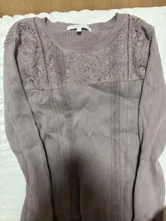 PROPORTION BODY DRESSING 長袖 レース リブニットのサムネイル