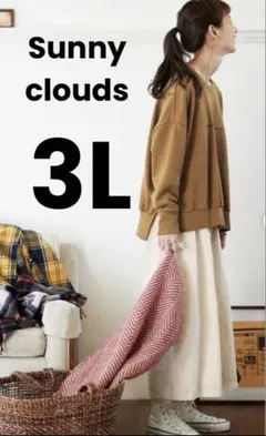 サニークラウズ 3L 大きいサイズ　ロゴスウェット　オーバーサイズ　スウェット