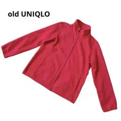 希少　未使用級　オールドユニクロ　(XL) フリース　ピンク　良発色