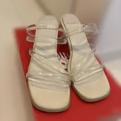 Heather クリアストラップ サンダルMサイズ
