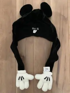 【オールドタグ】東京ディズニーランド　ミッキーマウス　マフラー付きファンキャップ