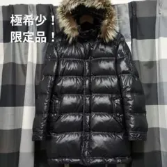 極希少！限定品！バーバリーブラックレーベル　光沢黒　ロングダウンジャケット
