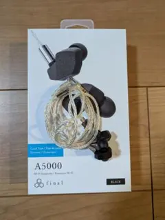 【ほぼ未使用 最終価格】final a5000 ブラック A5000｜final - イヤホン・ワイヤレスイヤホン・ヘッドホン｜final