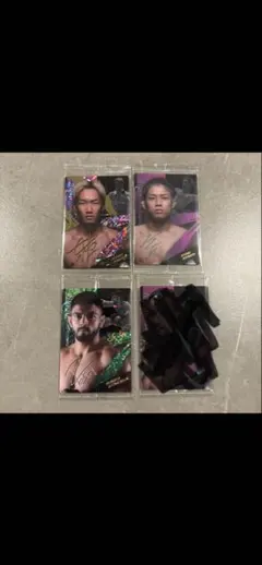 RIZINウエハース　サイン入り選手カードセット