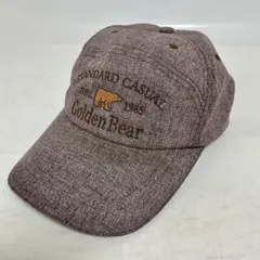 落ち着いた杢調ブラウンが大人のおしゃれを格上げするGolden Bearキャップ
