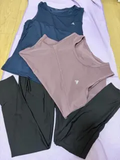 アシンメトリータンクトップ（パープル・ネイビー）