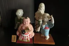 昭和レトロ 置物 懐かしの子供たち 昭和レトロ わんぱく、おてんば