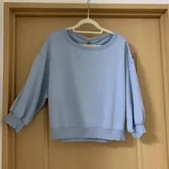 【美品】グレースコンチネンタル・バッグオープンスウェット・ライトブルー・36のサムネイル