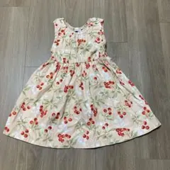 SERAPH チェリー柄 ノースリーブワンピース 100