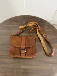 希少 PAUL MARIUS レザーショルダーバッグ ブラウン アメカジ レトロ 
