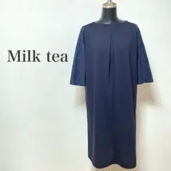 Milk tea ミルクティー 授乳ワンピース レース　マタニティ フォーマルのサムネイル