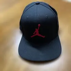 NIKE JORDANブラック ジャンプマン ロゴ キャップ