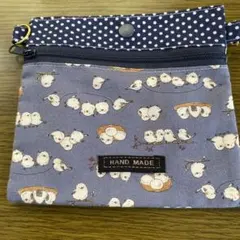 ☆モコ様専用☆ シマエナガ ハンドメイドショルダーバッグ ミニポーチ