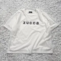 ズッカ ZUCCA ロゴ メッシュ 半袖Tシャツ ホワイト 白 日本製 M相当のサムネイル