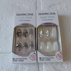 ダッシングディバDASHINGDIVAマジックプレスハンド　豪華なストーン　2個のサムネイル