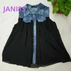 JANISS トップス ノースリーブブラウス