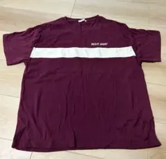 半袖 Tシャツ ボルドー ホワイトライン Sサイズのサムネイル