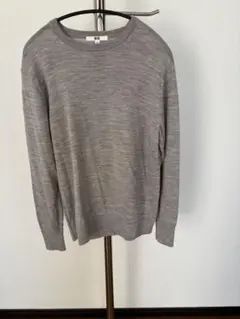 UNIQLO グレー メリノウールニットセーター XL