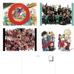 ヒロアカ展　ポストカード　2枚　緑谷出久 爆豪勝己　轟焦凍　クリアケース