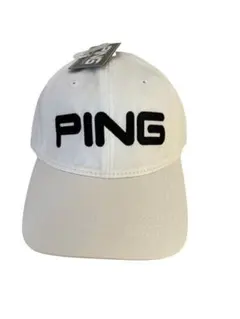 只今お値下げ中！ラスト1点PING ジュニア　ゴルフキャップ ホワイト新品未使用