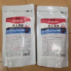 UHA味覚糖　グミサプリ　鉄&葉酸　60粒×2