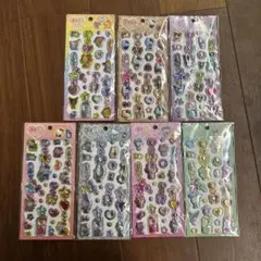 【正規品】ぷくキラシール　サンリオ　ぷくキラチャームステッカー　7種セット