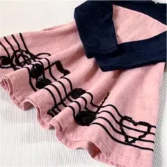 110cm シャーリーテンプル　ワンピース　ピアノ　音符　楽譜　可愛い