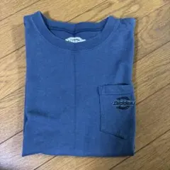 Dickies ポケット付き Tシャツ 150 ネイビー