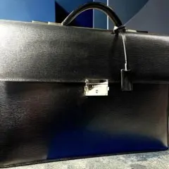 LOEWE ロエベ　ビジネスバッグ/ ブリーフケース　黒　レザー 書類